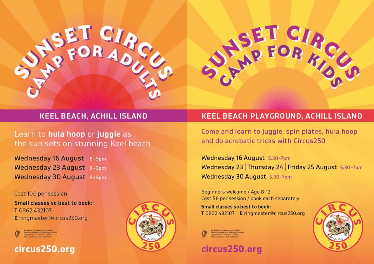 Sunset Circus Camps in Achill