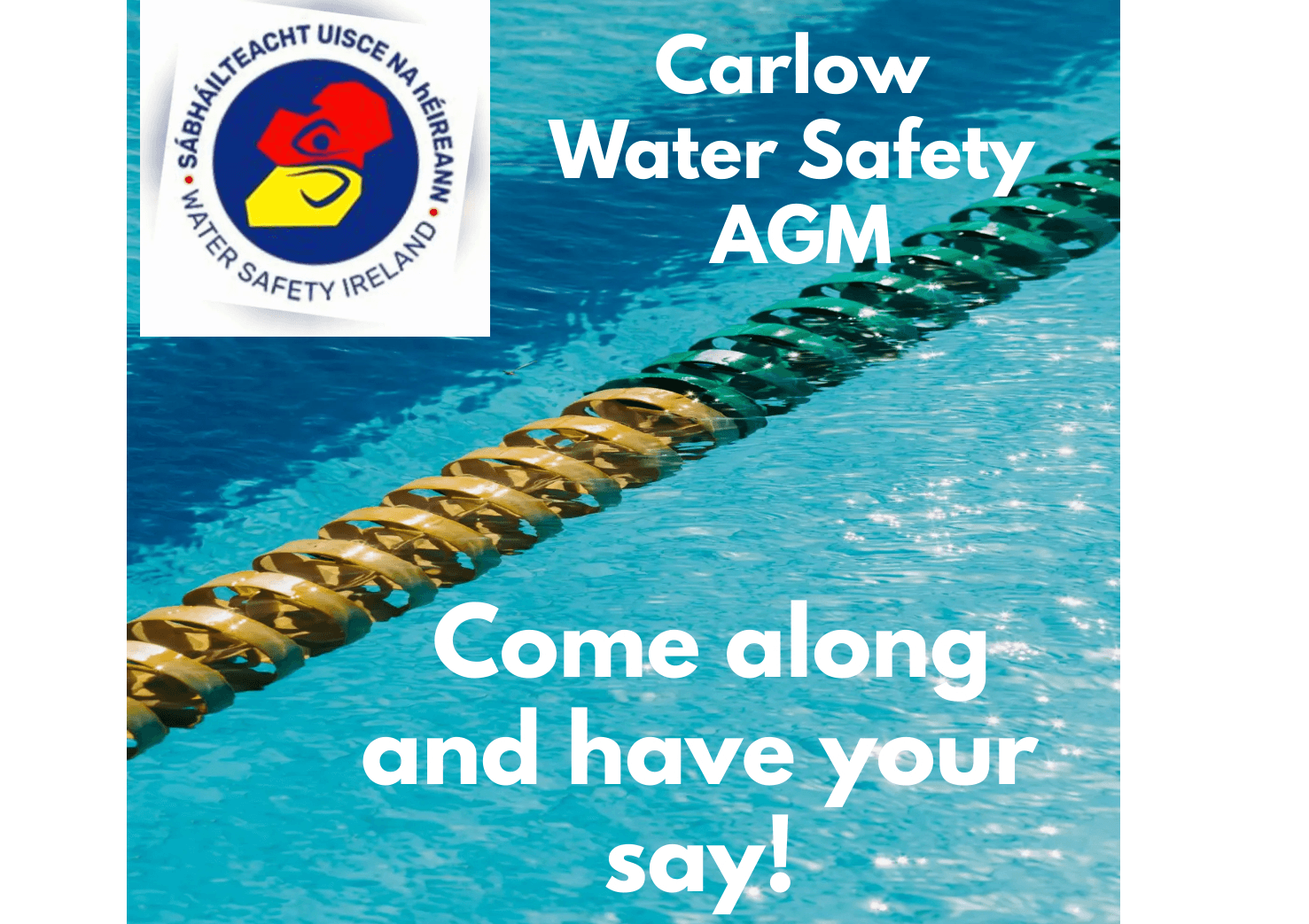 Tonight Carlow Water Safety AGM