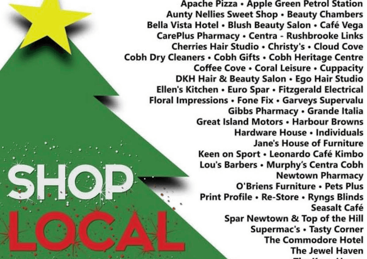 Shop local in Cobh promoters by Cobh Harbour Chamber