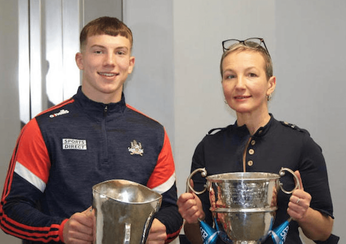 Timmy Wilk presented Munster and All-Ireland minor medals