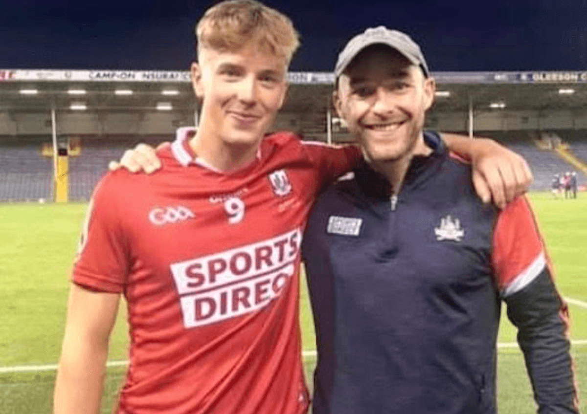 Congratulations Diarmuid helping Cork to under 20 title