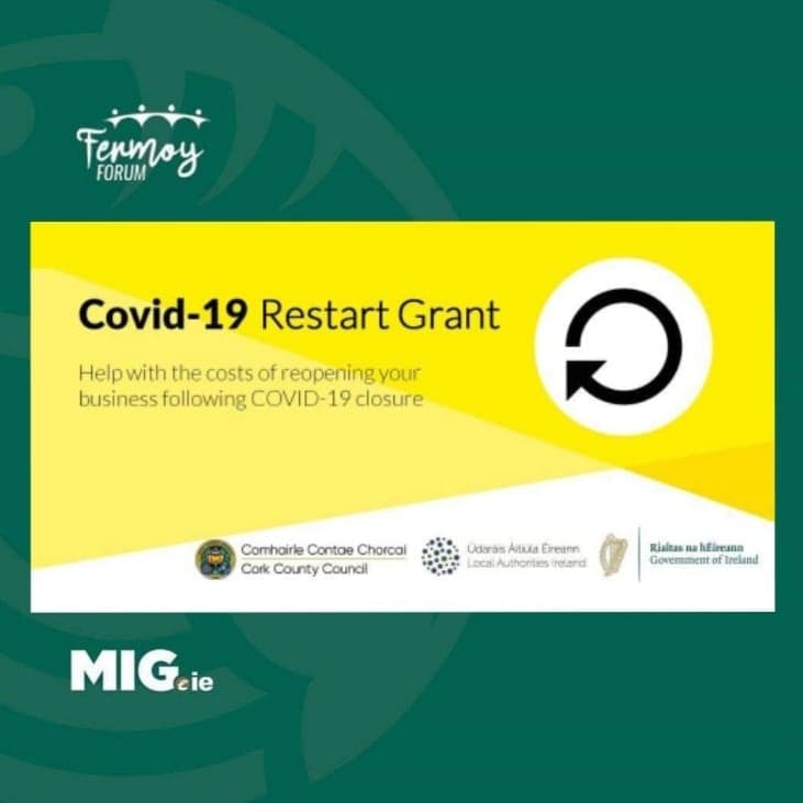 Cork County Restart Grant for Small Businesses 