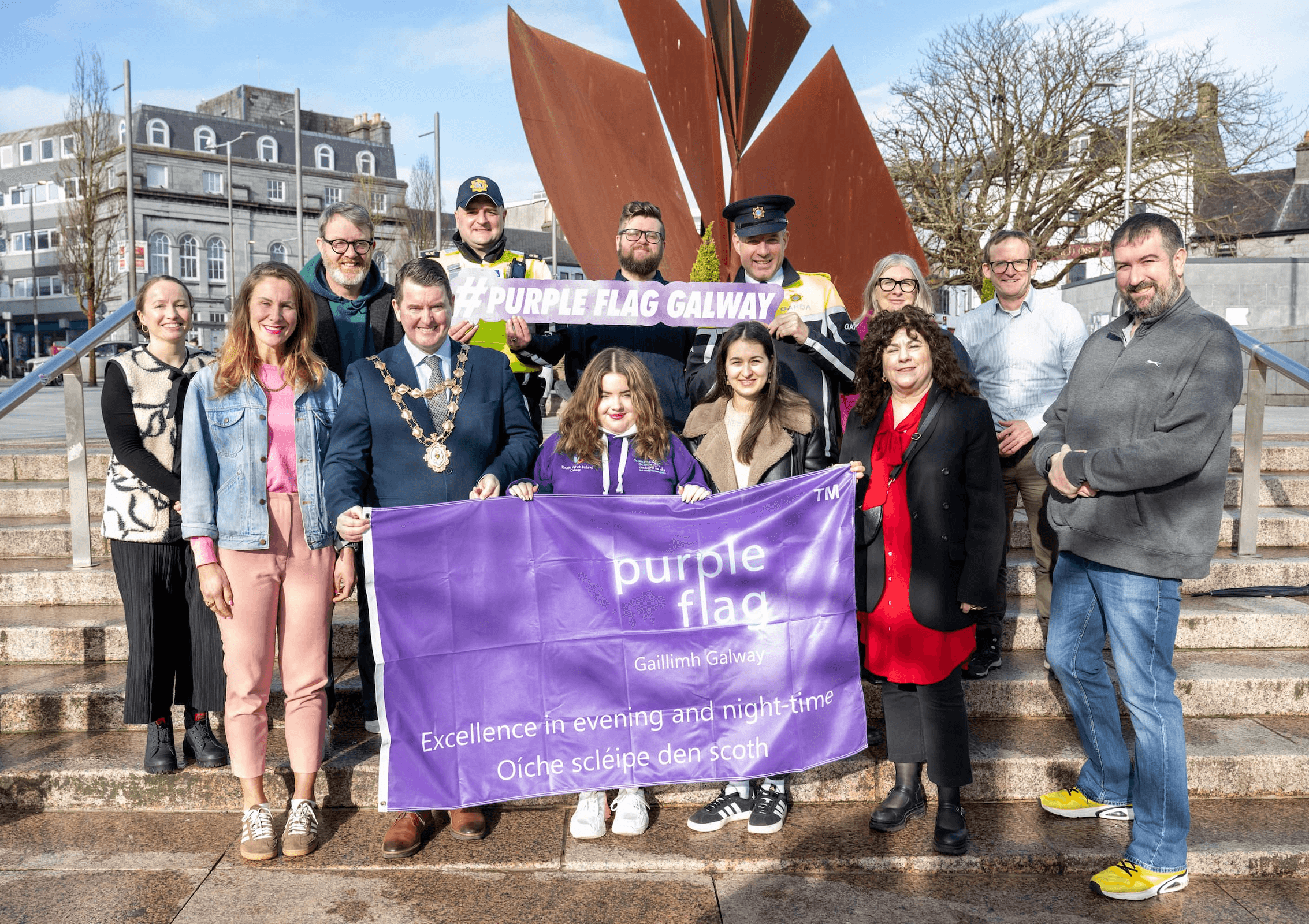 Galway City and Salthill Flying the Purple Flag in 2025 