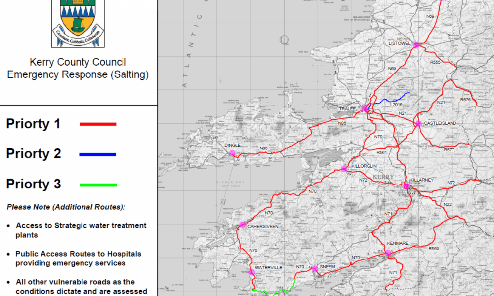 Road conditions remain hazardous across the county