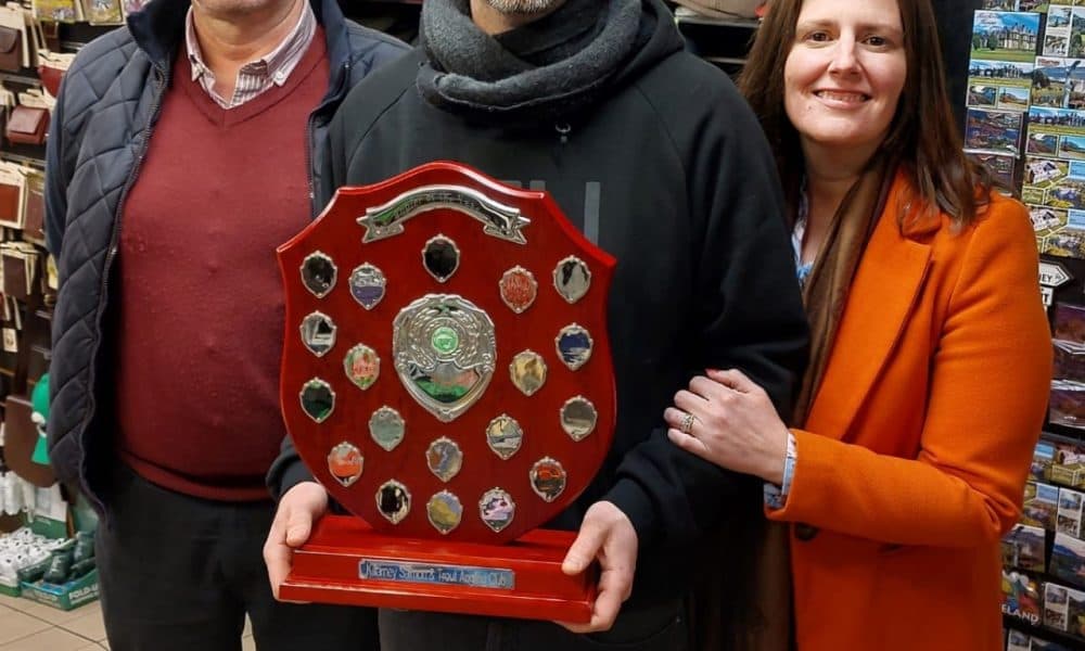 Special presentation made to local angling club