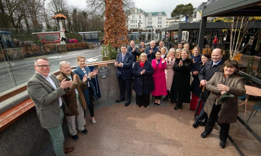 Outdoor dining area officially opens in town