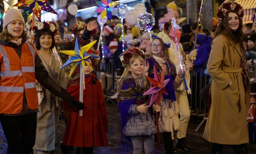 Ukrainians march in Magic Parade