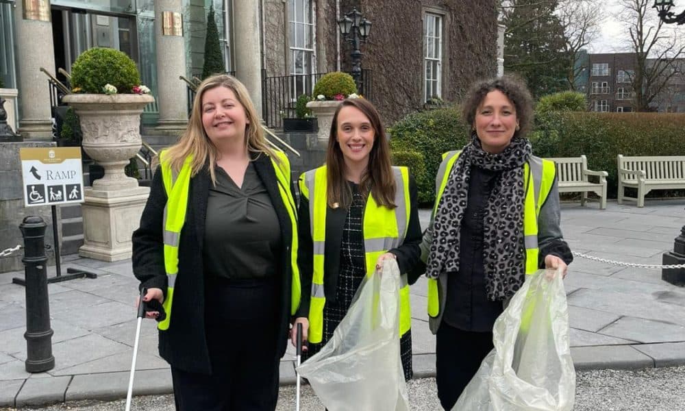 Hotel staff help with Tidy Towns effort