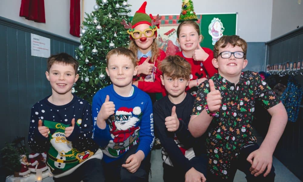 Pupils get in the festive spirit at Tiernaboul National School