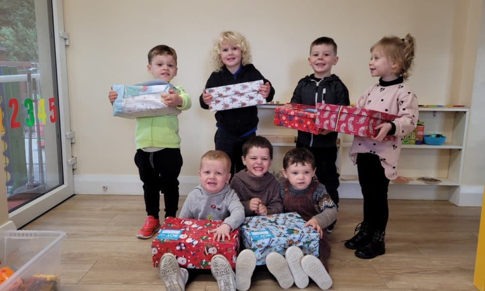 Children learn the value of giving gifts