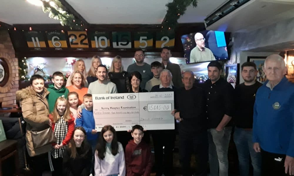 David's joy as over €15k raised for Kerry Hospice