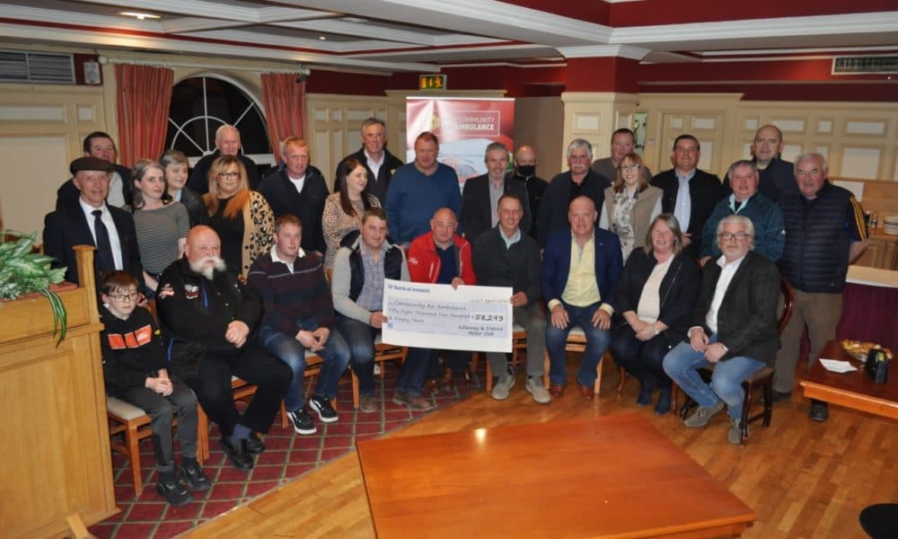 Motor club raises almost €60k for air ambulance