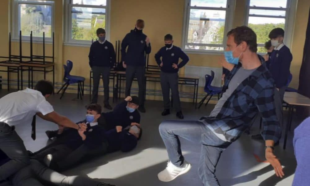 Students get top acting tips from Hollywood's Fassbender