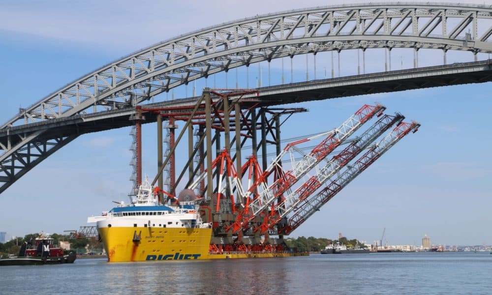 Record setting Liebherr cranes arrive in New Jersey