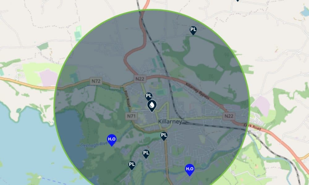 Water outage and traffic disruption at Kilcoolaght