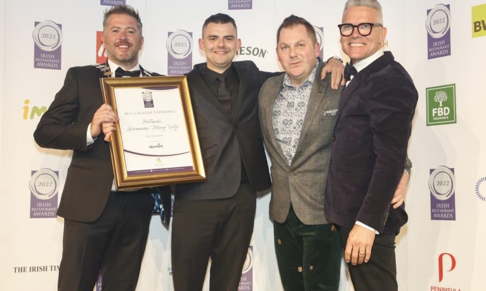 Hilliard's winning combination is named Ireland’s Best Cocktail Experience 