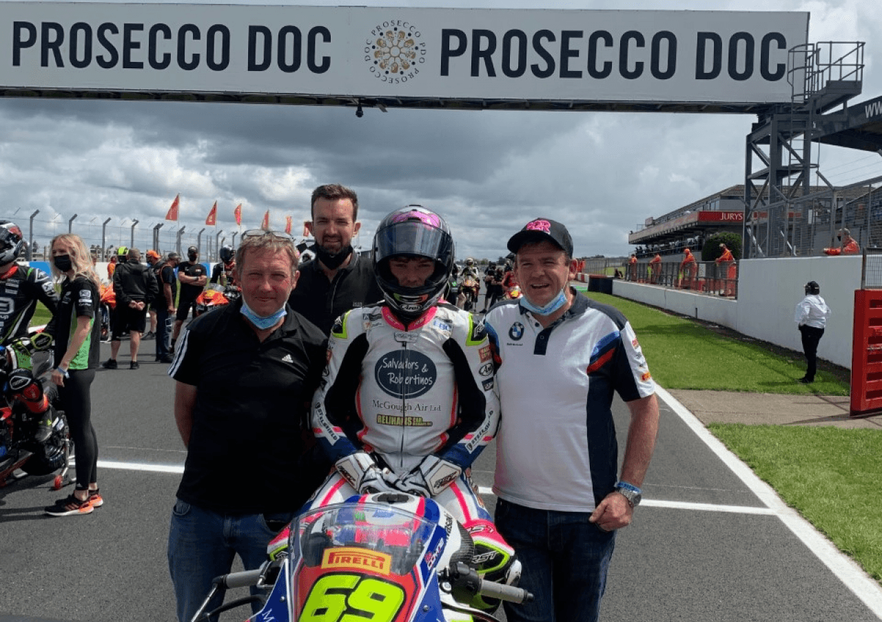 Coyne rubs shoulders with motorcycling’s elite