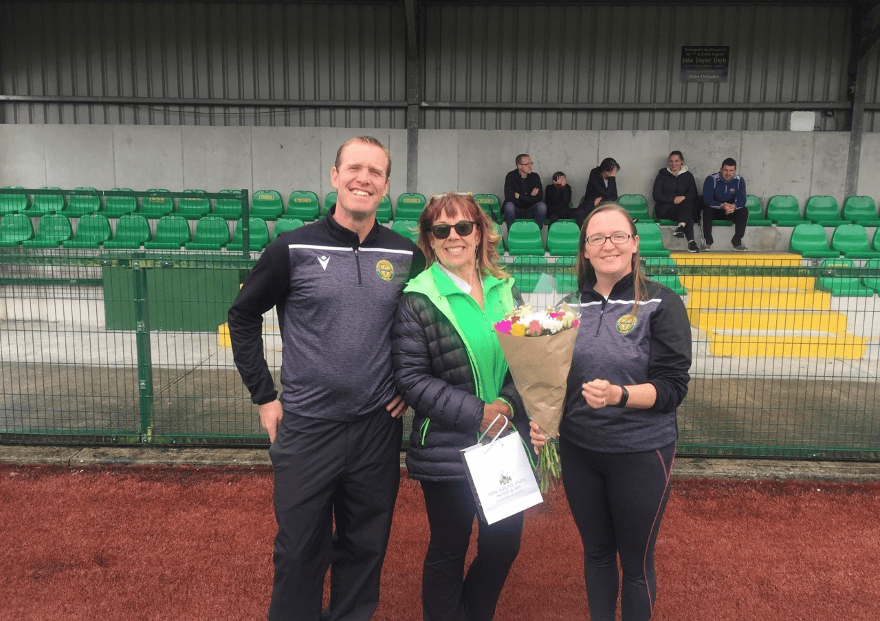 Mary Lyne honoured for her contribution to girls’ soccer