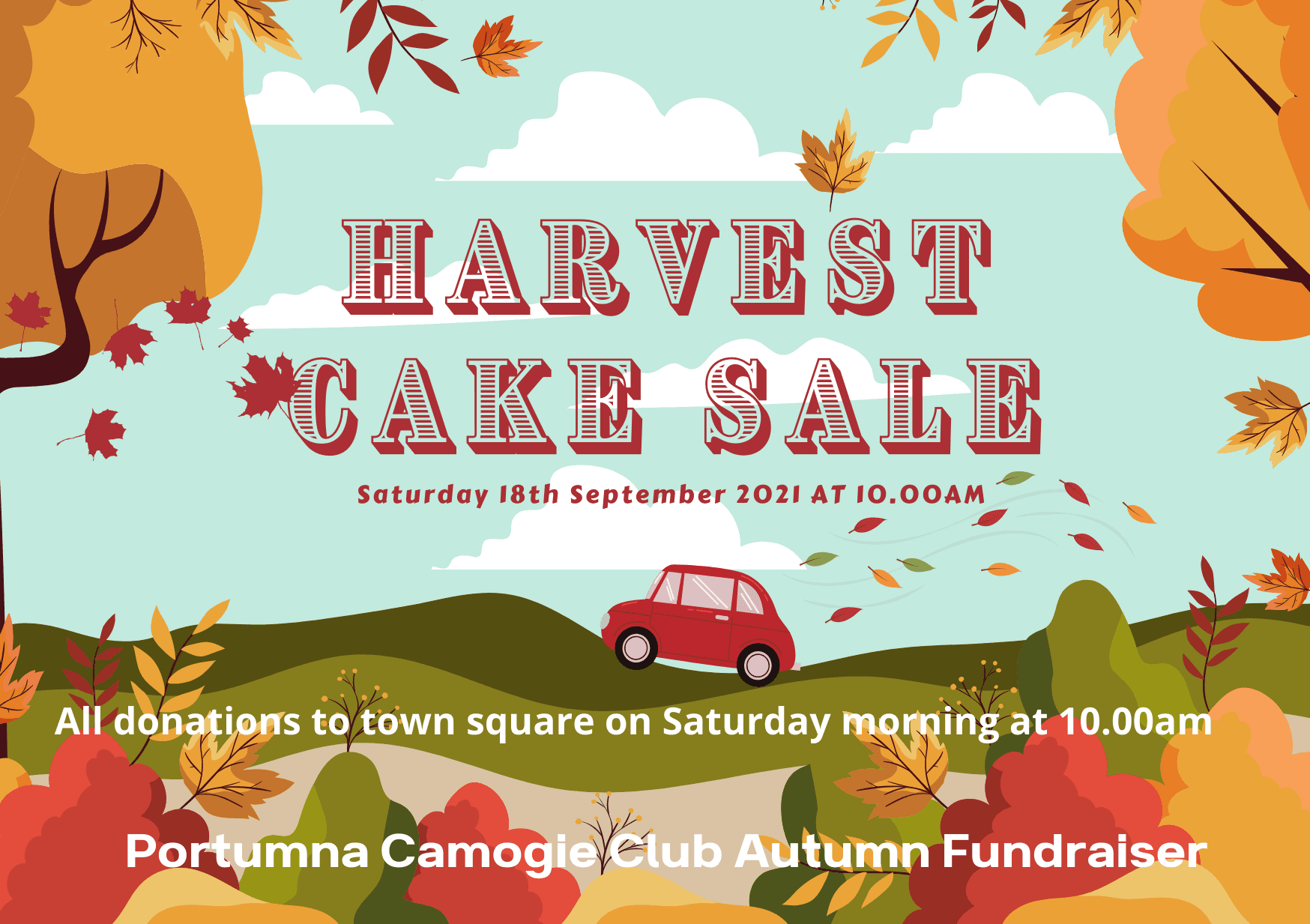 Harvest Cake Sale - Portumna Town Square 